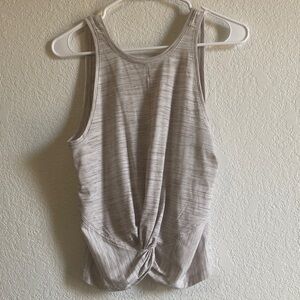 Athleta Light Brown Twist-Front Tank Top